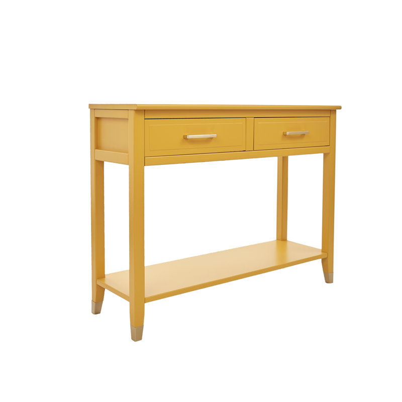 Mustard console table sales